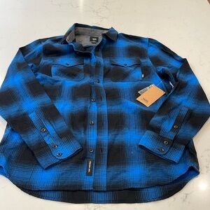 Vans Men’s light flannel button down shirt - sz- medium